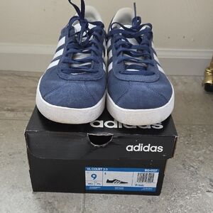 Adidas Womens VL Court 2.0 Blue Sneakers